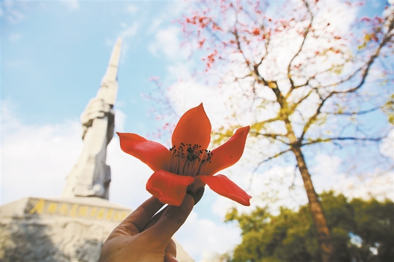 英雄花開紅勝火，滿城激蕩英雄氣